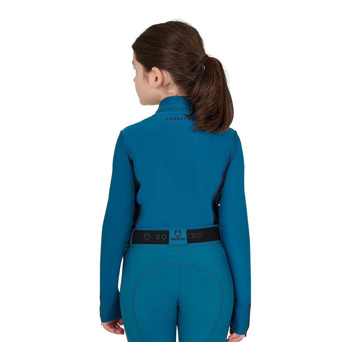 Equestro Girls' long-sleeved training base layer