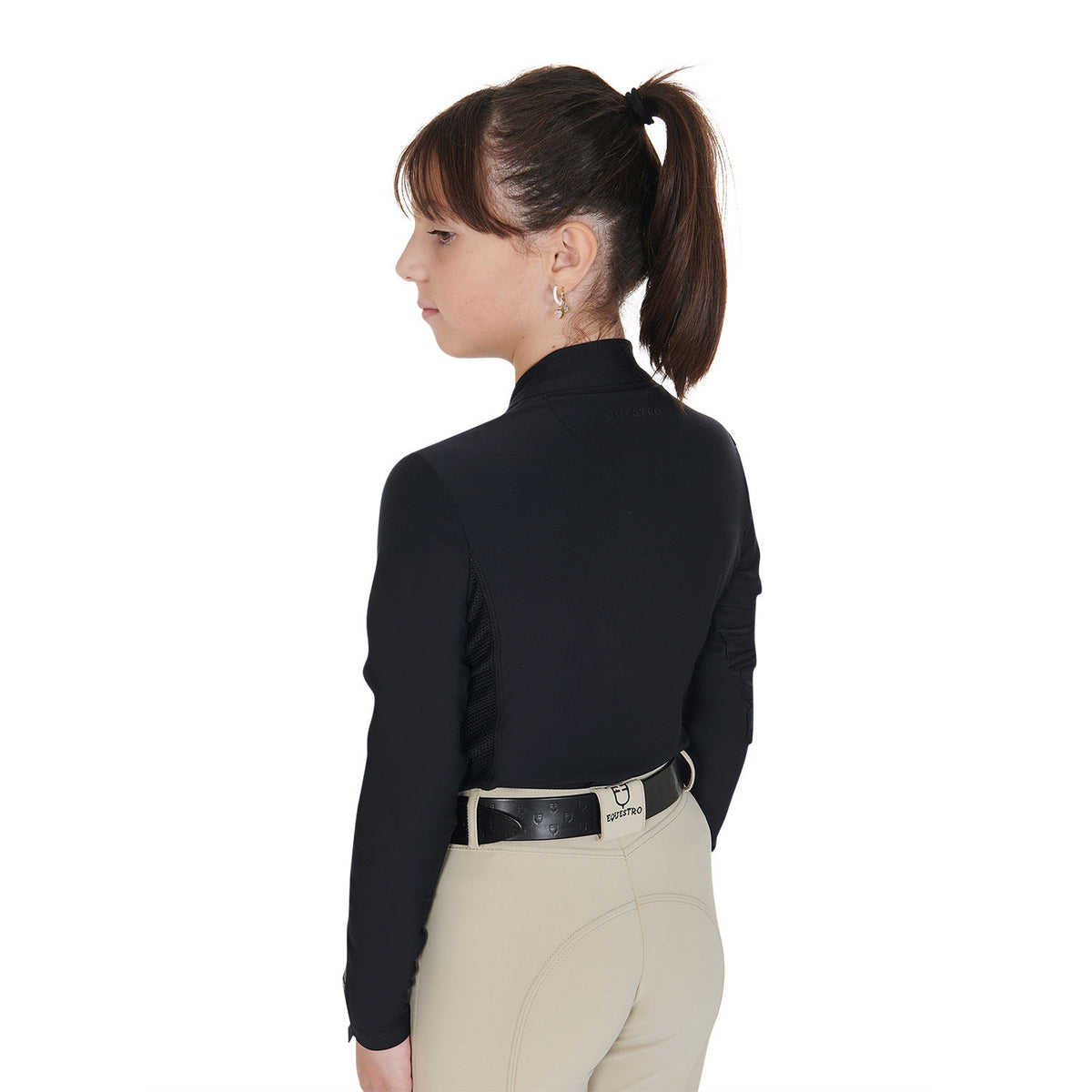 Equestro Girls' long-sleeved training base layer