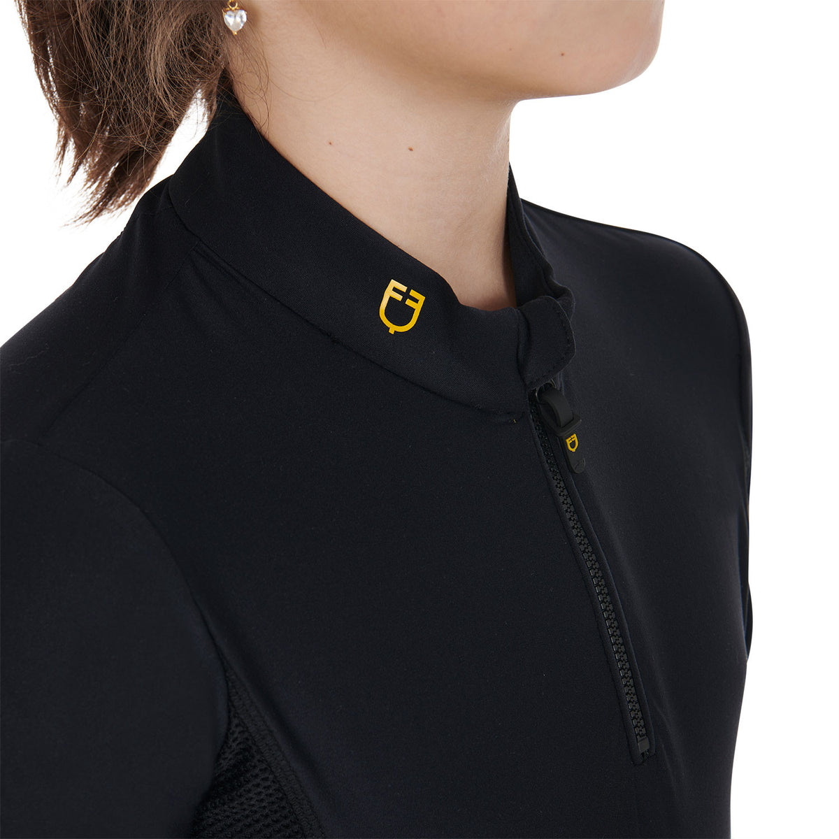 Equestro Girls' long-sleeved training base layer
