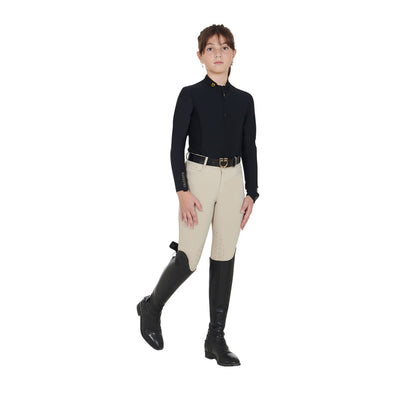 Equestro Girls' long-sleeved training base layer