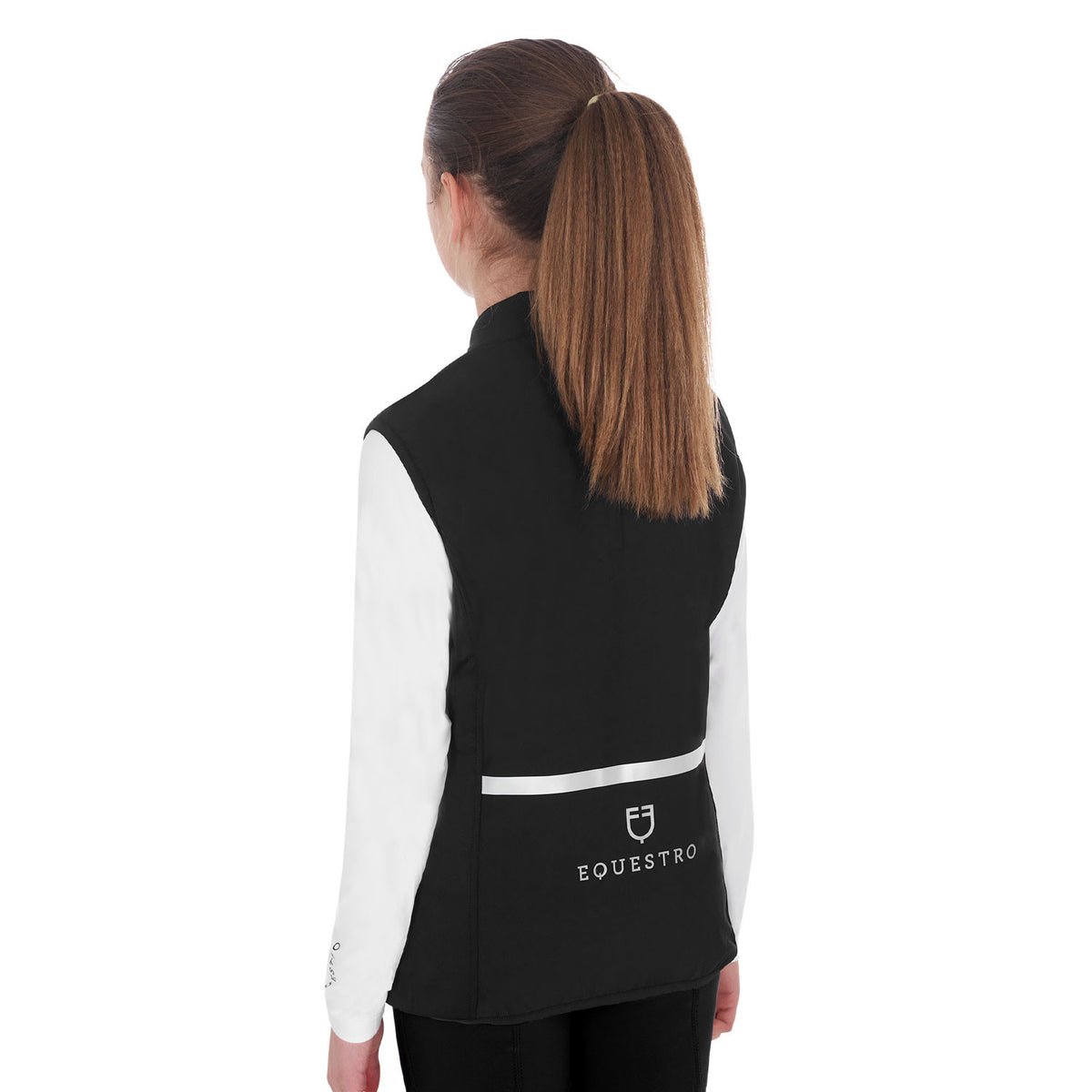 Equestro Girls' slim fit vest in technical fabric
