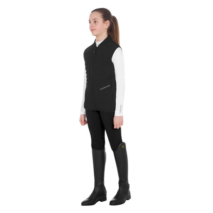Equestro Girls' slim fit vest in technical fabric