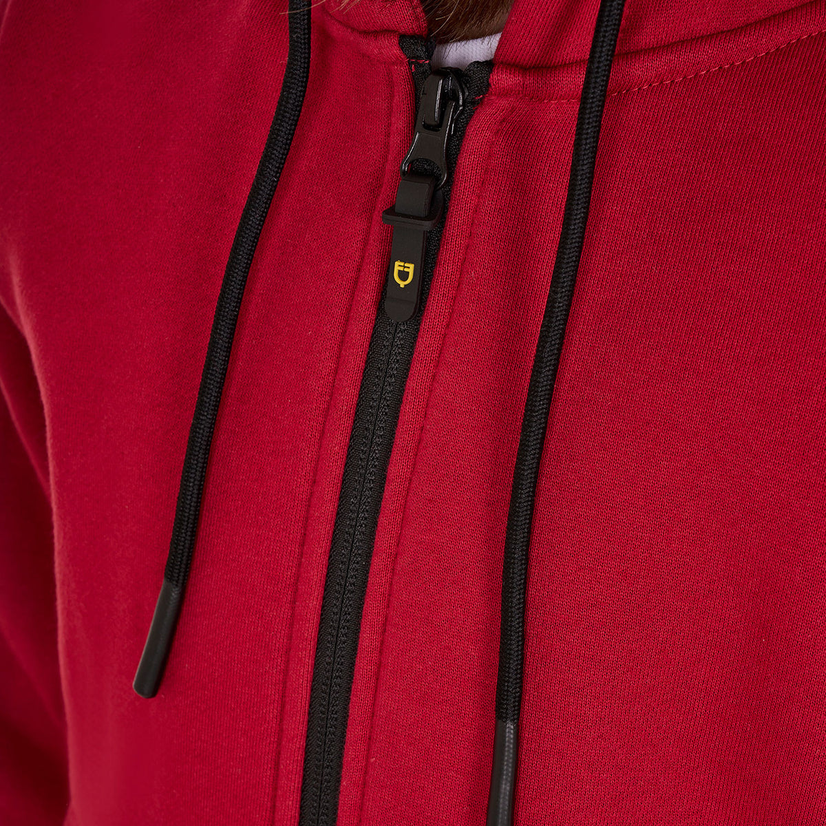 Equestro Girls' full zip sweatshirt inner fleece