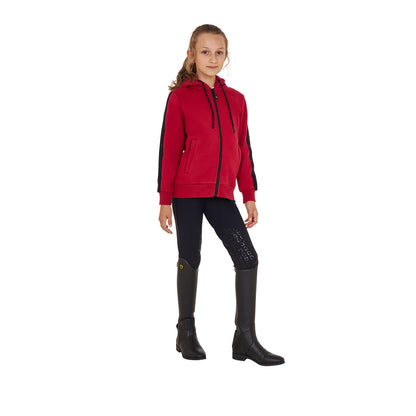 Equestro Girls' full zip sweatshirt inner fleece