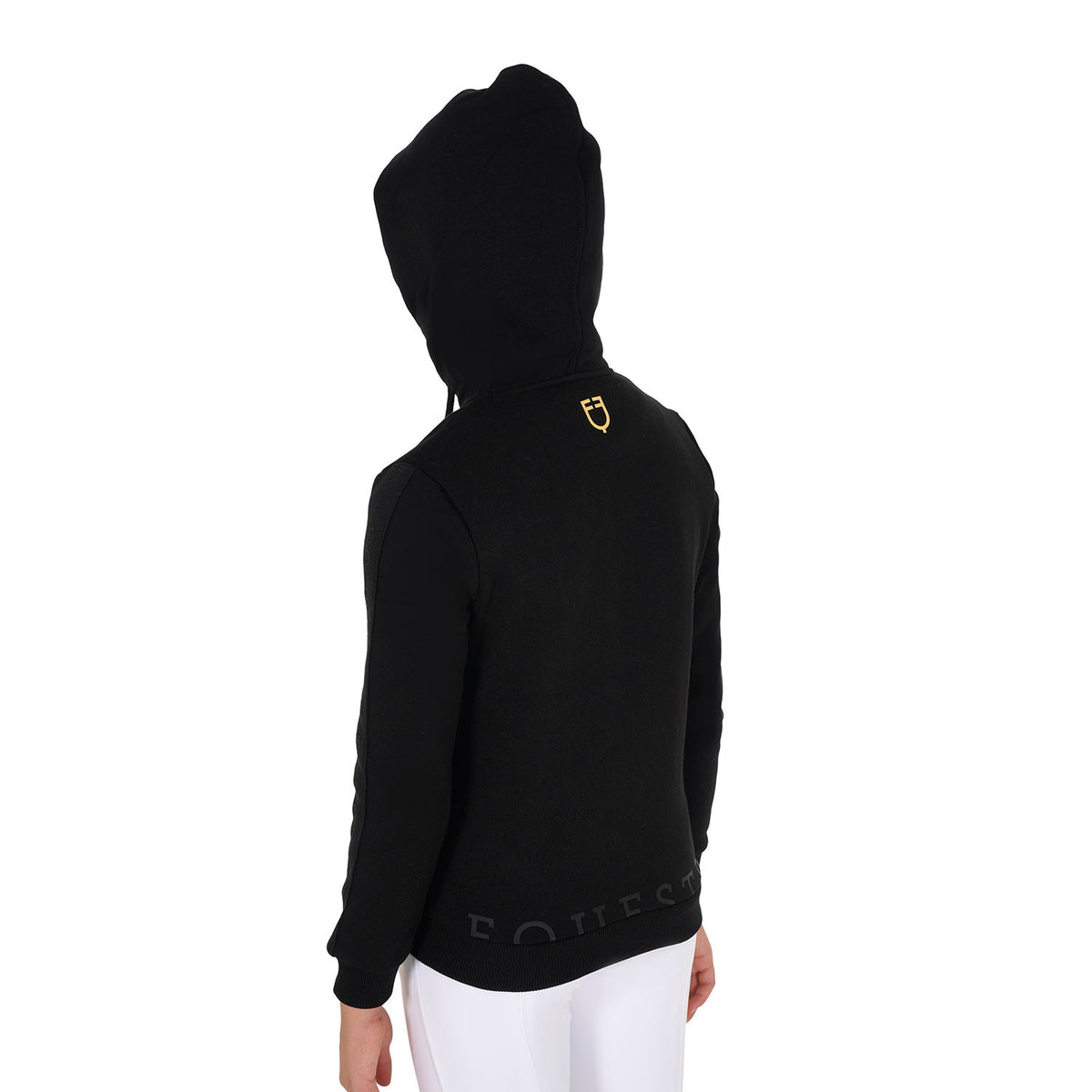 Equestro Girls' full zip sweatshirt inner fleece