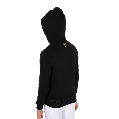 Equestro Girls' full zip sweatshirt inner fleece