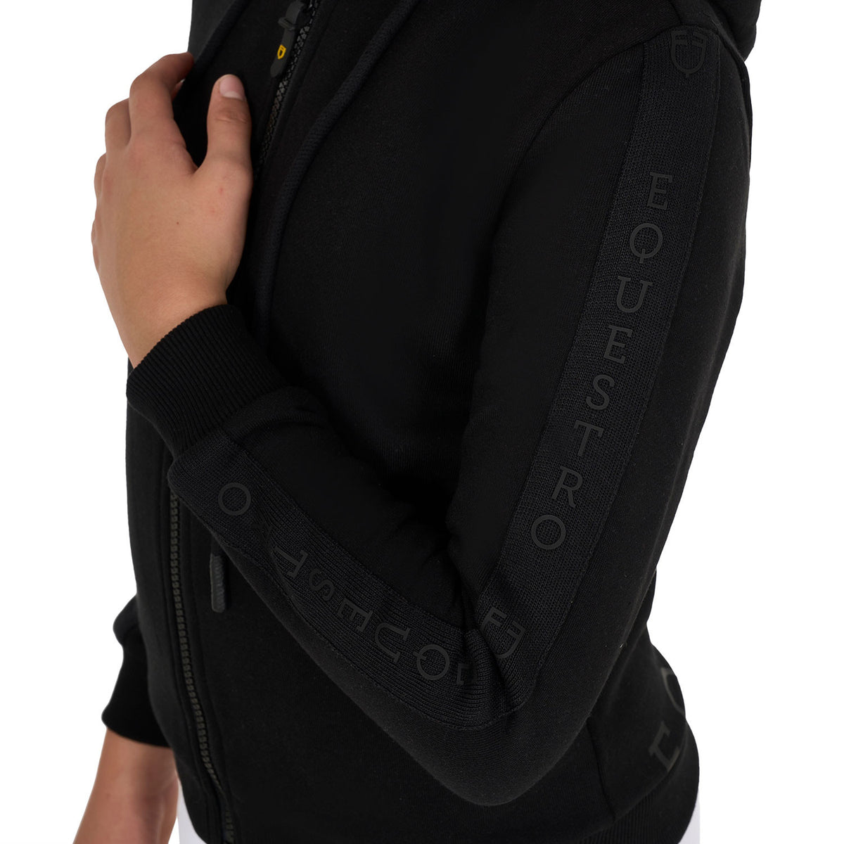 Equestro Girls' full zip sweatshirt inner fleece