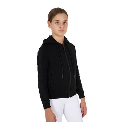 Equestro Girls' full zip sweatshirt inner fleece