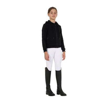 Equestro Girls' full zip sweatshirt inner fleece