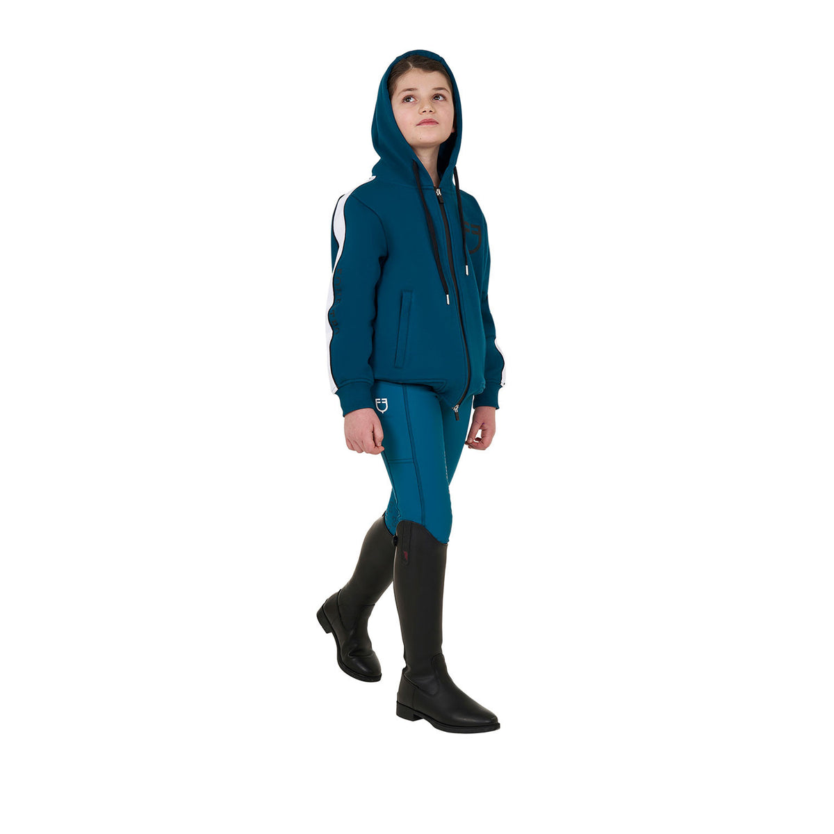 Equestro Girls' fleece lining leggings