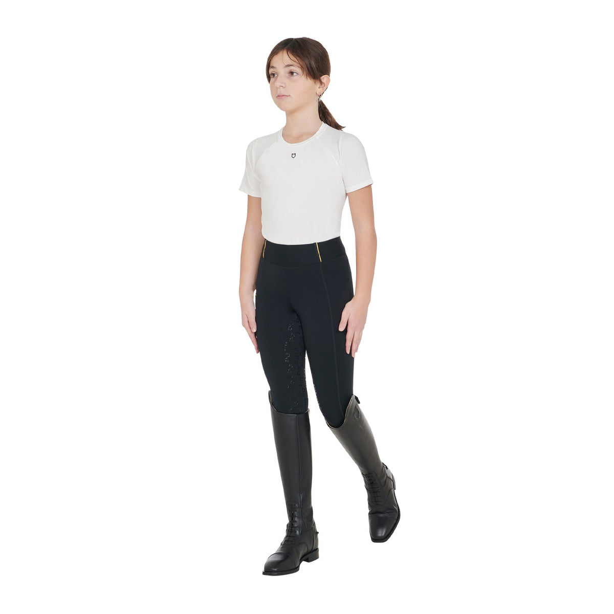 Equestro Girls' fleece lining leggings