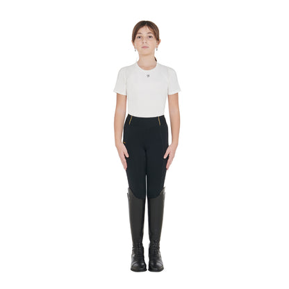 Equestro Girls' fleece lining leggings