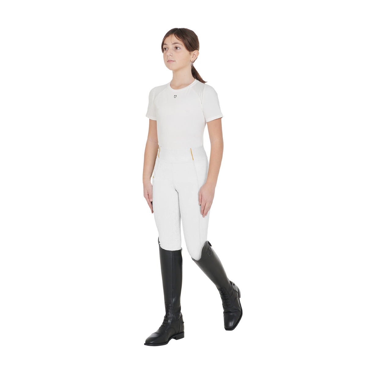 Equestro Girls' fleece lining leggings