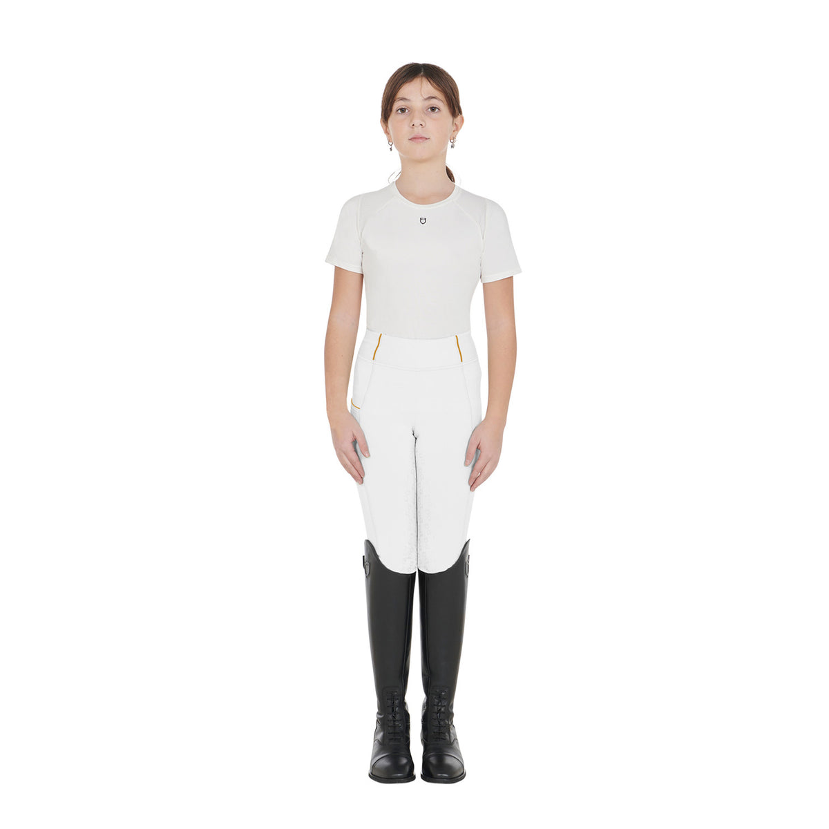 Equestro Girls' fleece lining leggings