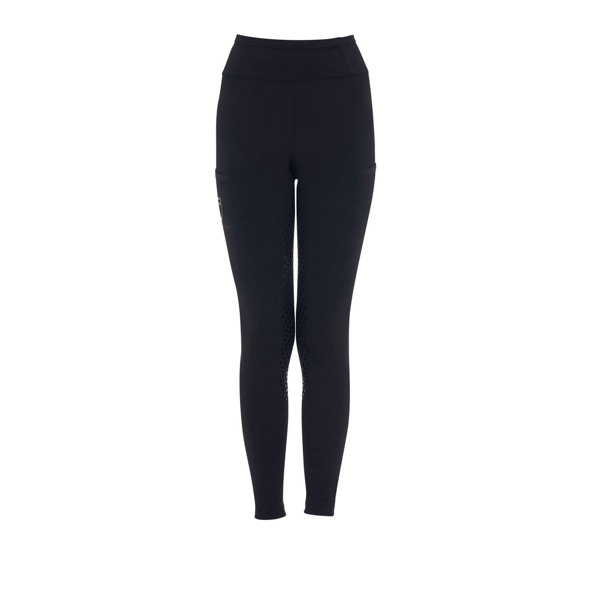 Equestro Girls' leggings with perforated decorations
