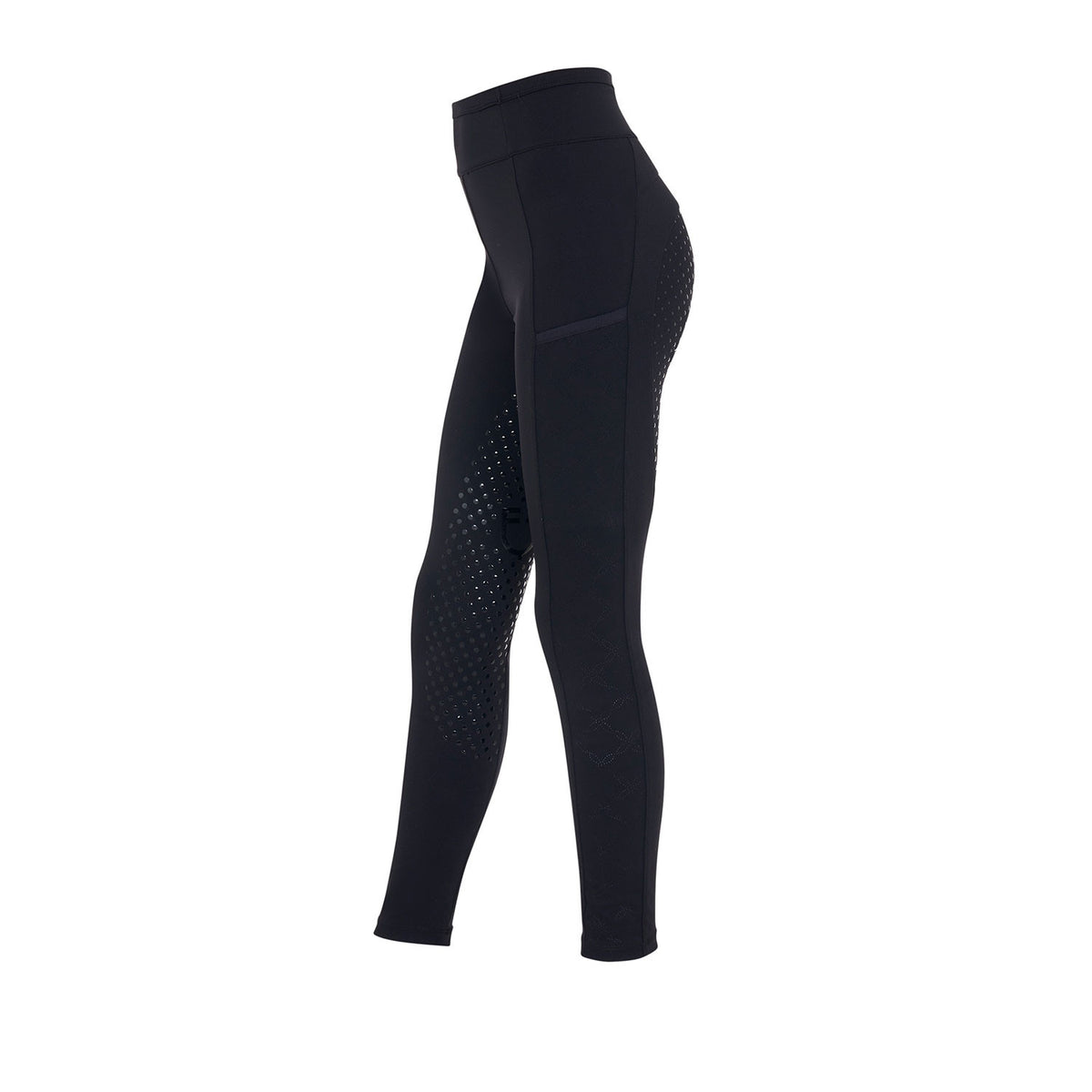 Equestro Girls' leggings with perforated decorations