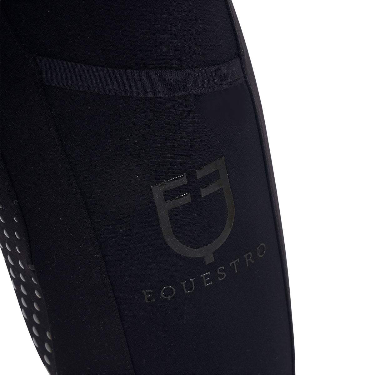 Equestro Girls' leggings with perforated decorations