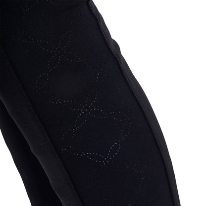 Equestro Girls' leggings with perforated decorations