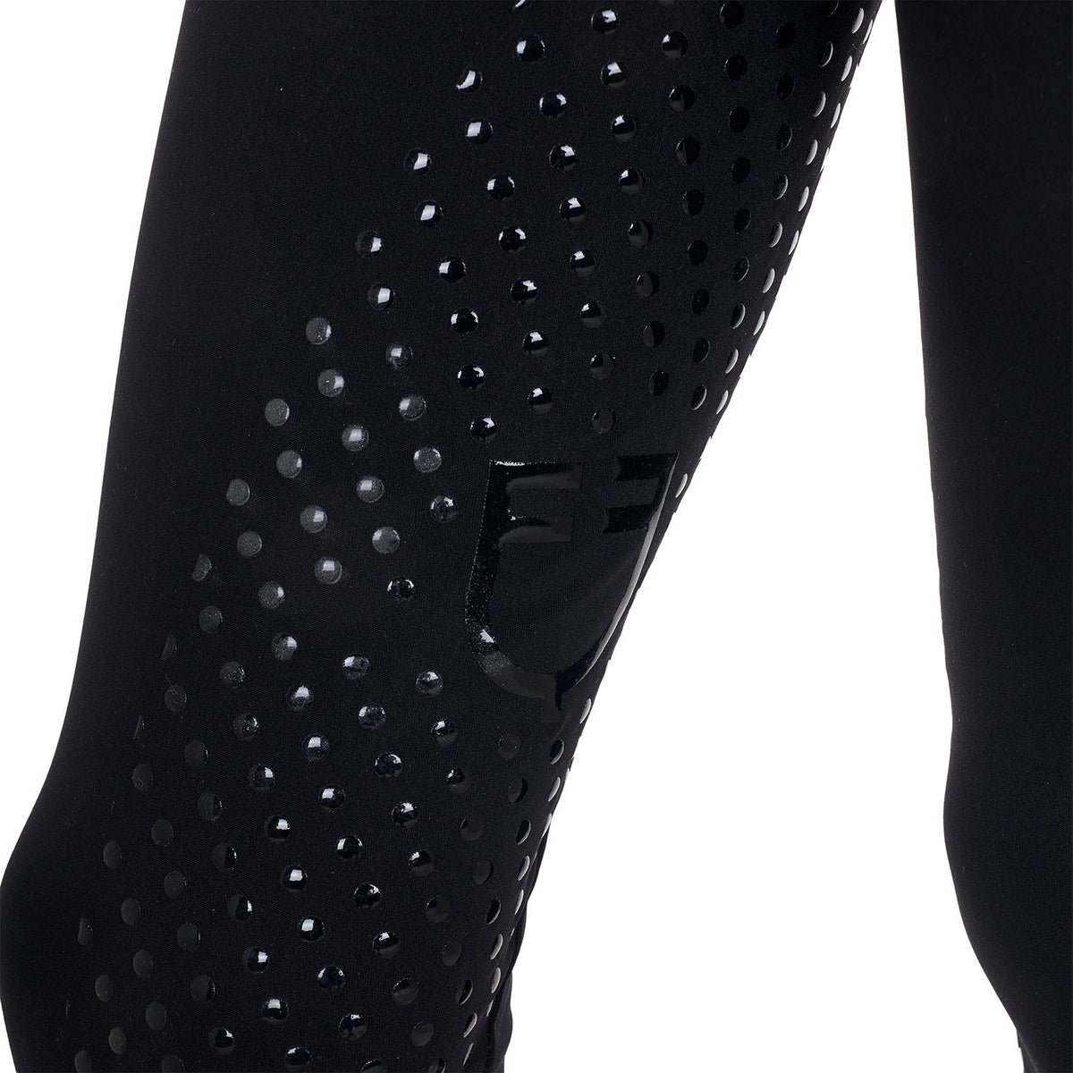 Equestro Girls' leggings with perforated decorations
