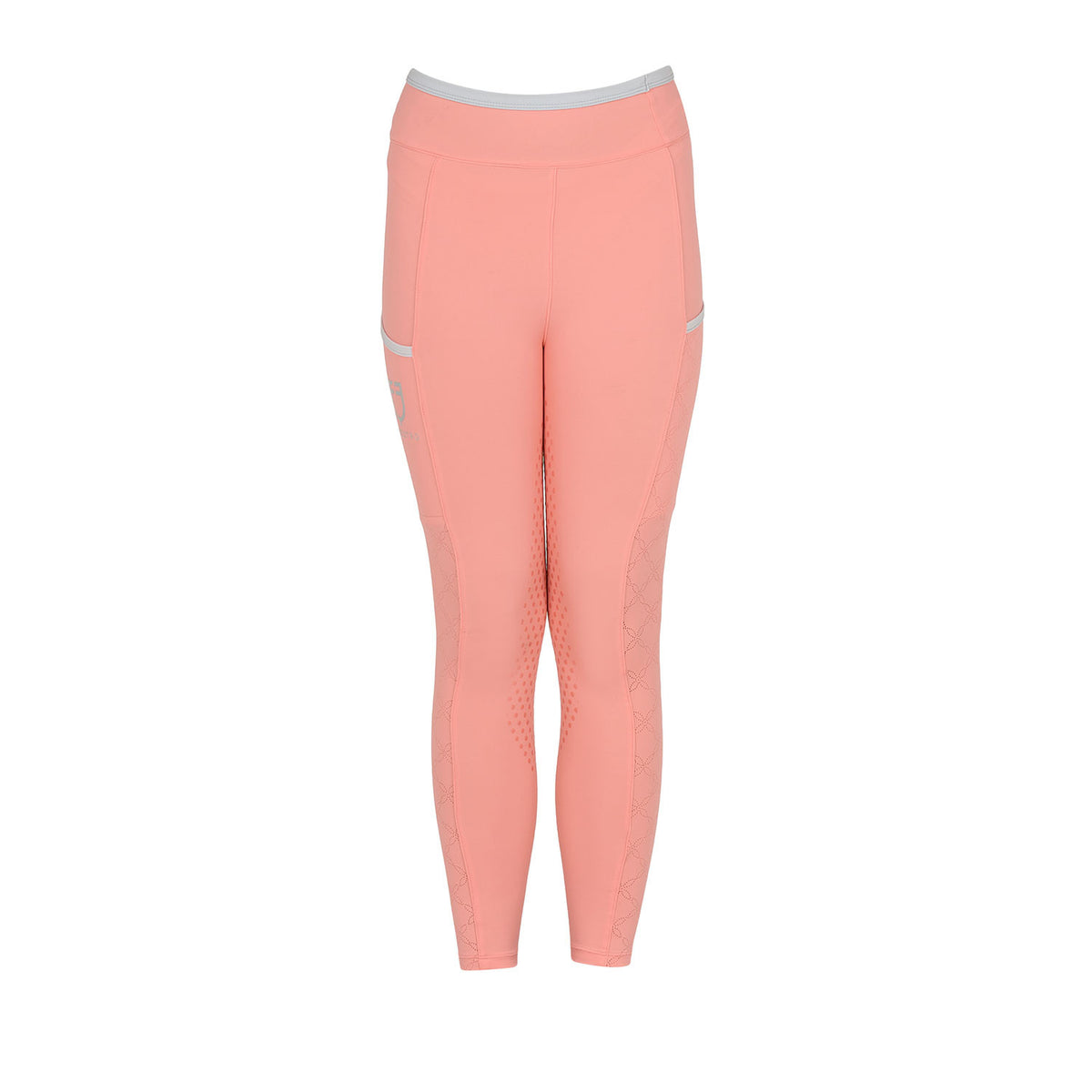 Equestro Girls' leggings with perforated decorations