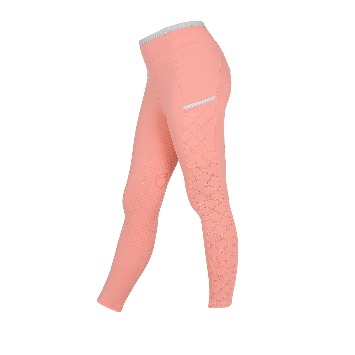 Equestro Girls' leggings with perforated decorations