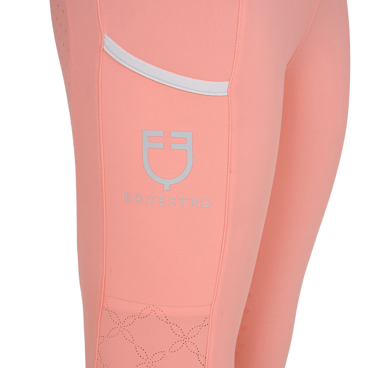 Equestro Girls' leggings with perforated decorations