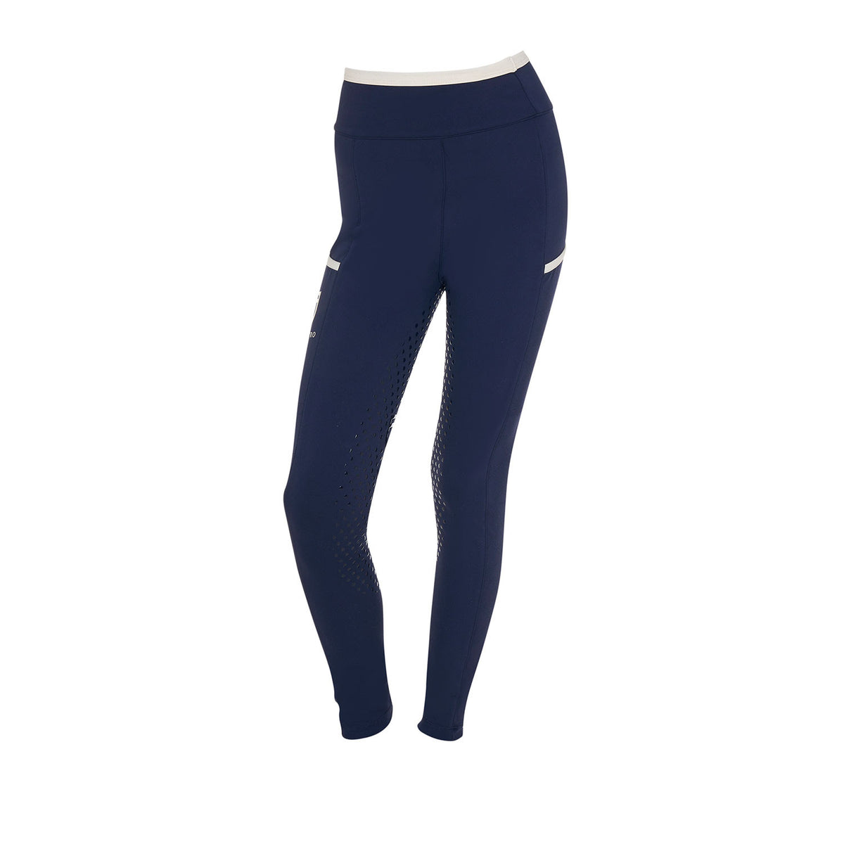 Equestro Girls' leggings with perforated decorations