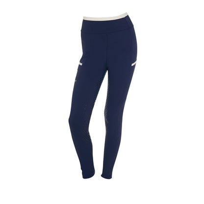 Equestro Girls' leggings with perforated decorations