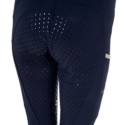 Equestro Girls' leggings with perforated decorations