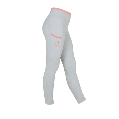 Equestro Girls' leggings with perforated decorations
