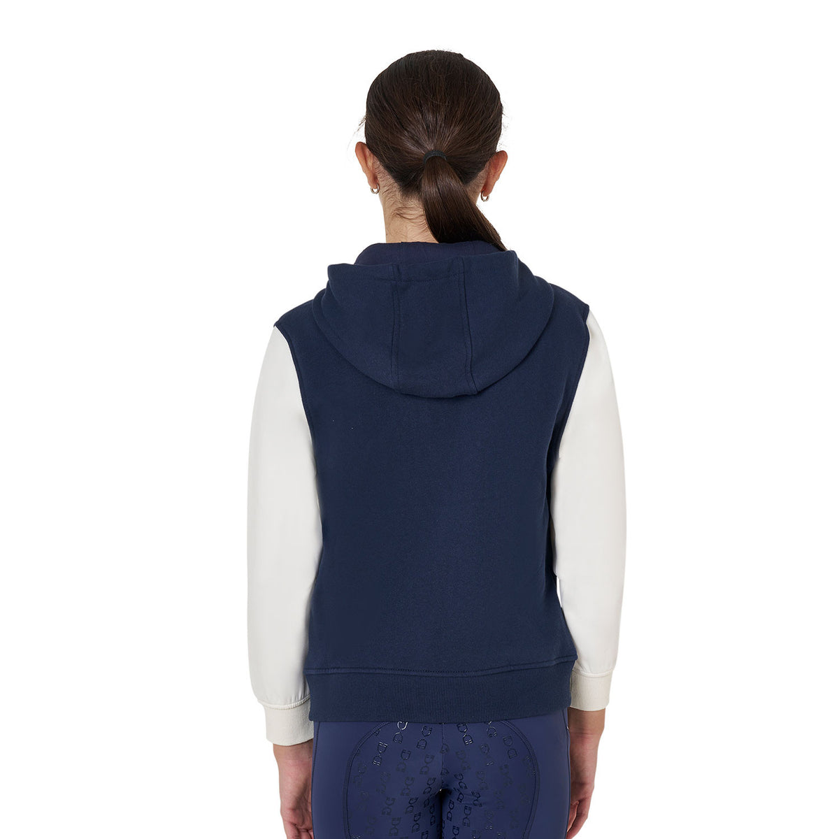 Equestro Girls' EQ two-tone hoodie with front zip