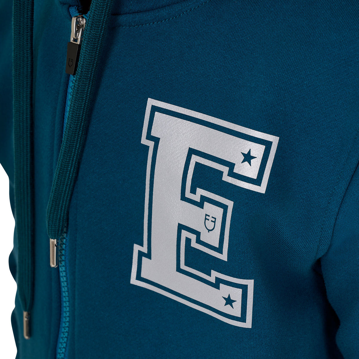 Equestro Girls' institutional hoodie with front zip