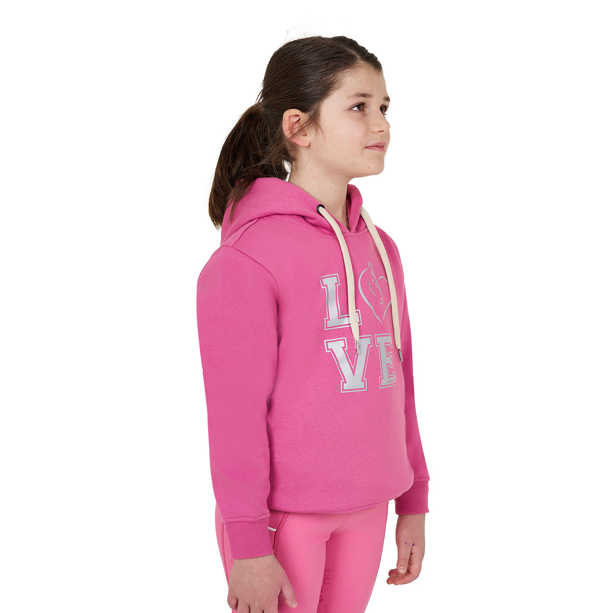 Equestro Girls' Winter Love hooded sweatshirt