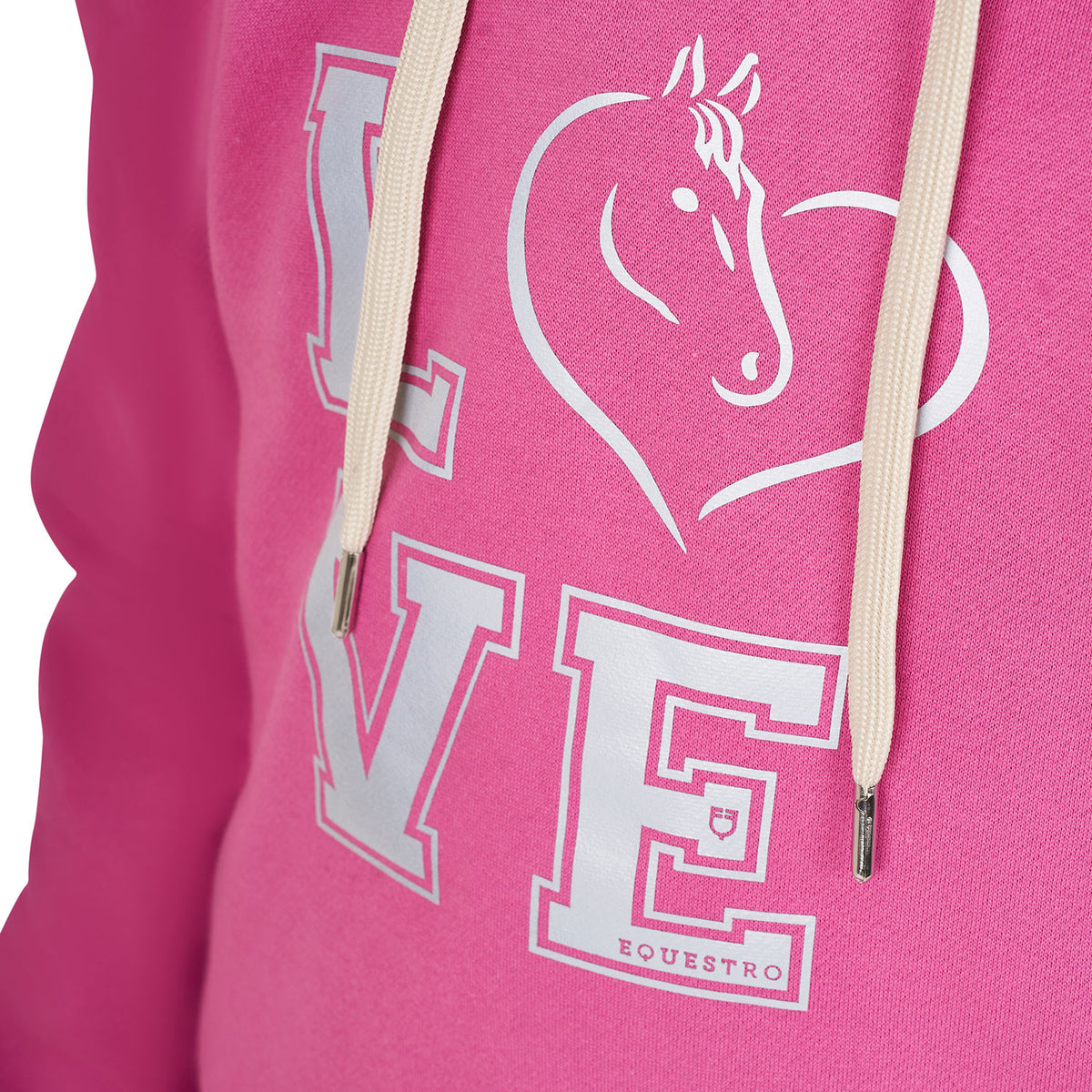 Equestro Girls' Winter Love hooded sweatshirt