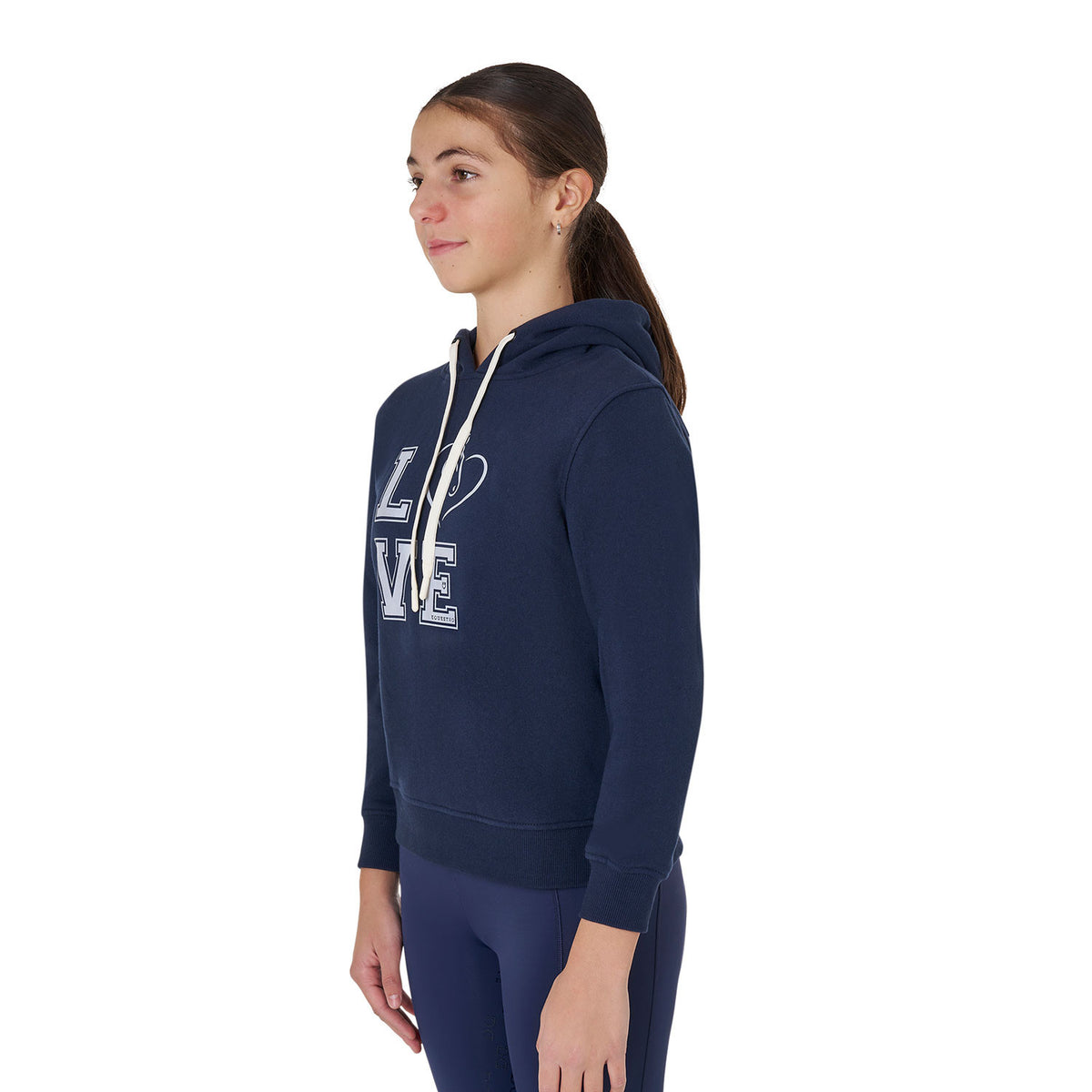 Equestro Girls' Winter Love hooded sweatshirt