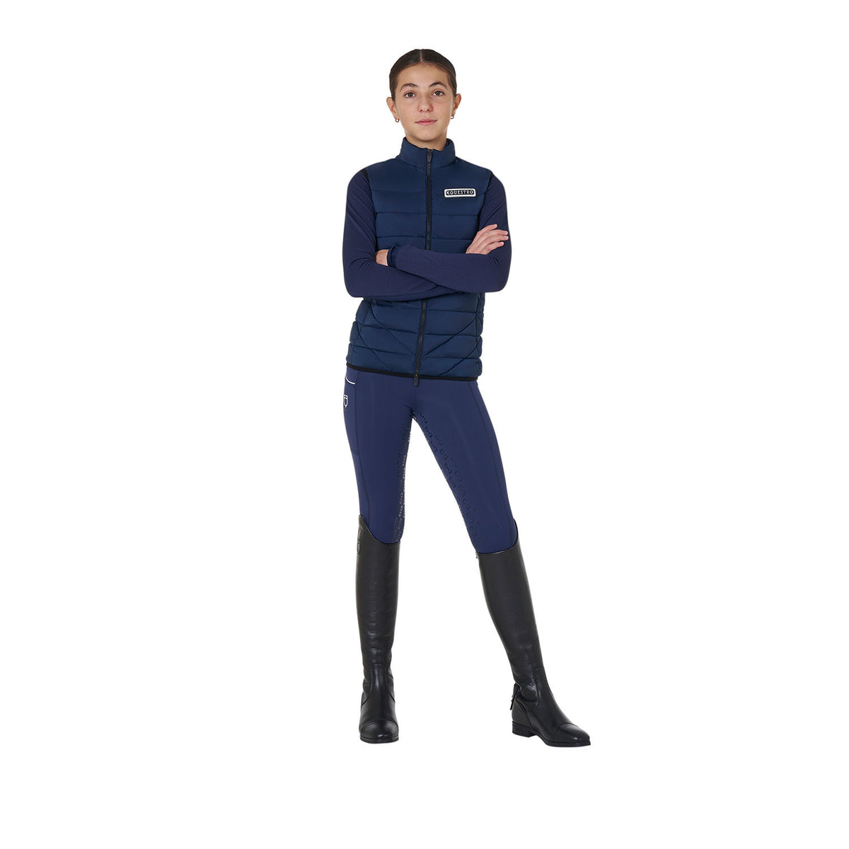 Equestro Girls' technical nylon vest