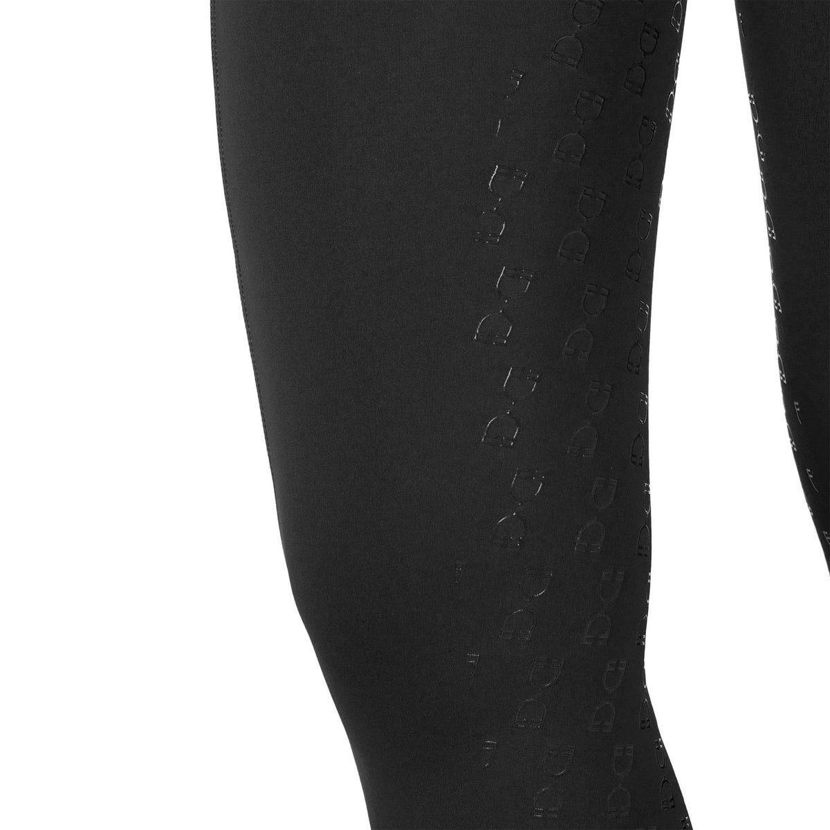 Equestro Girl's high-waisted full grip leggings with belt loops