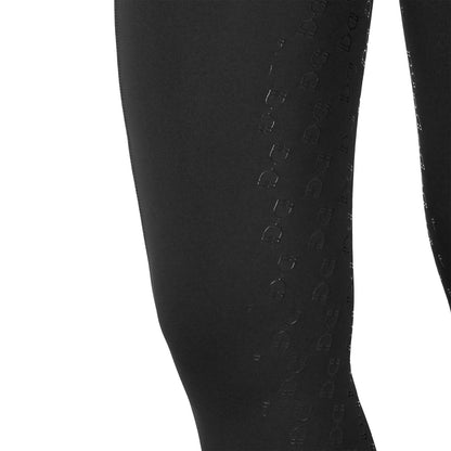 Equestro Girl's high-waisted full grip leggings with belt loops