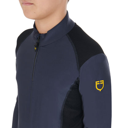 Equestro Boys' training base layer in technical fabric