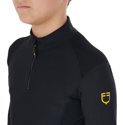 Equestro Boys' training base layer in technical fabric