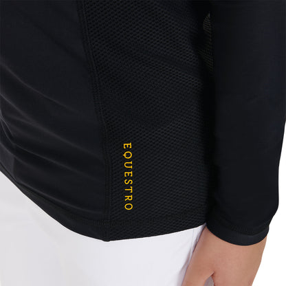 Equestro Boys' training base layer in technical fabric