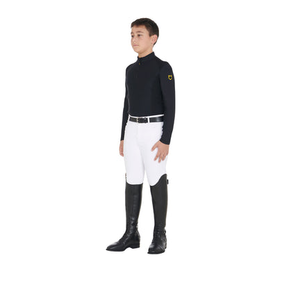 Equestro Boys' training base layer in technical fabric