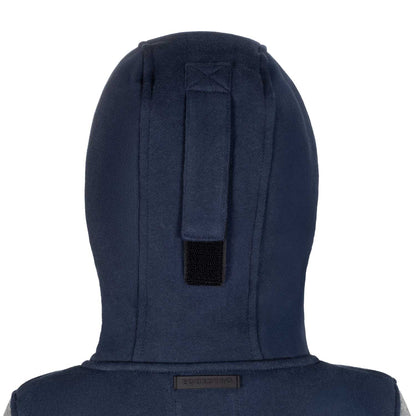 Equestro Boys' institutional two-tone hoodie with front zip