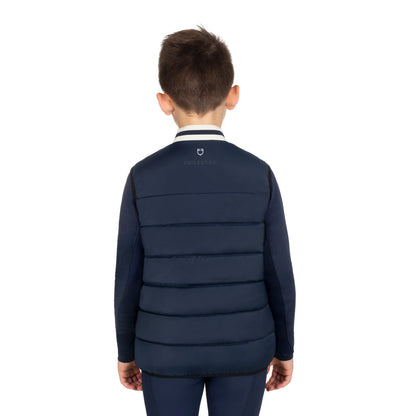 Equestro Boys' technical vest with knit collar