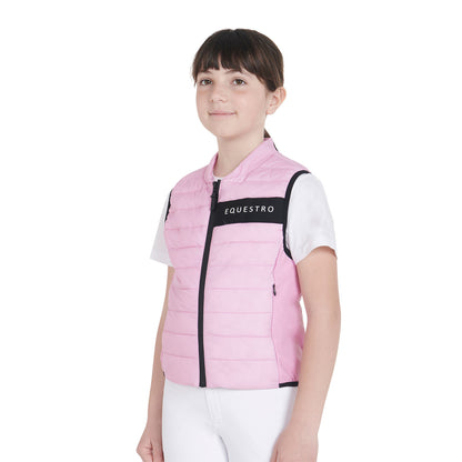 Equestro Kids' vest in technical fabric