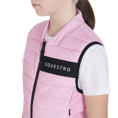 Equestro Kids' vest in technical fabric