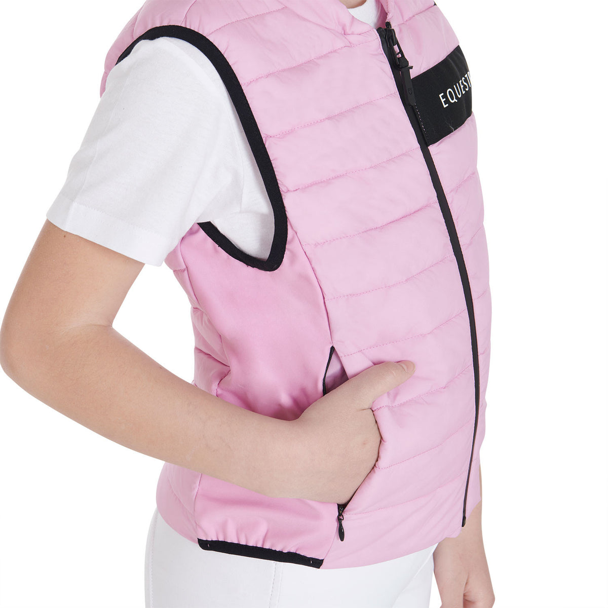 Equestro Kids' vest in technical fabric