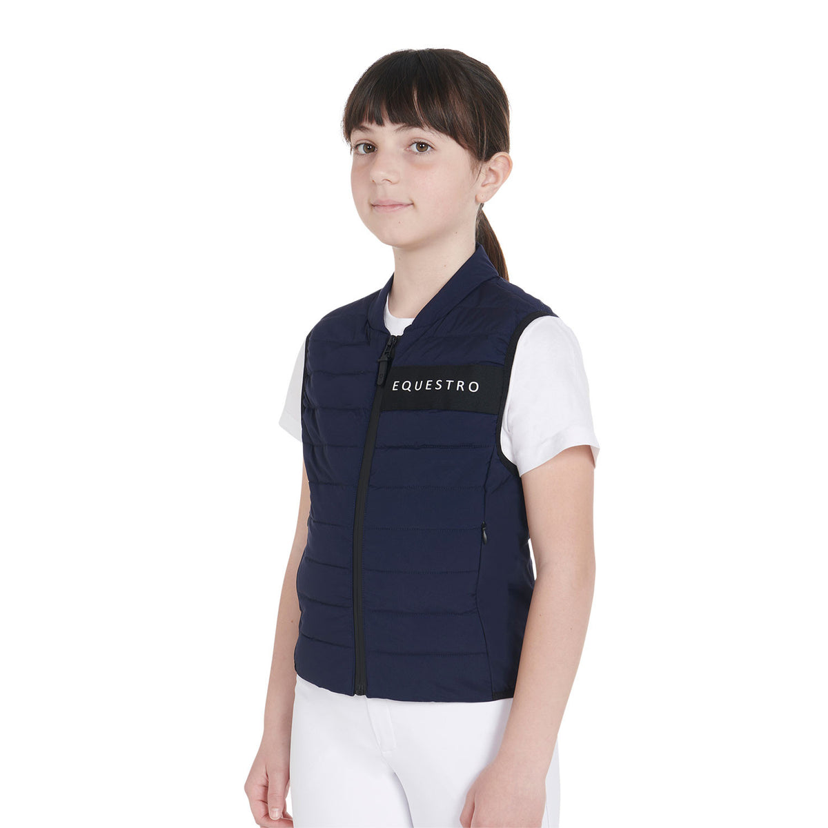 Equestro Kids' vest in technical fabric