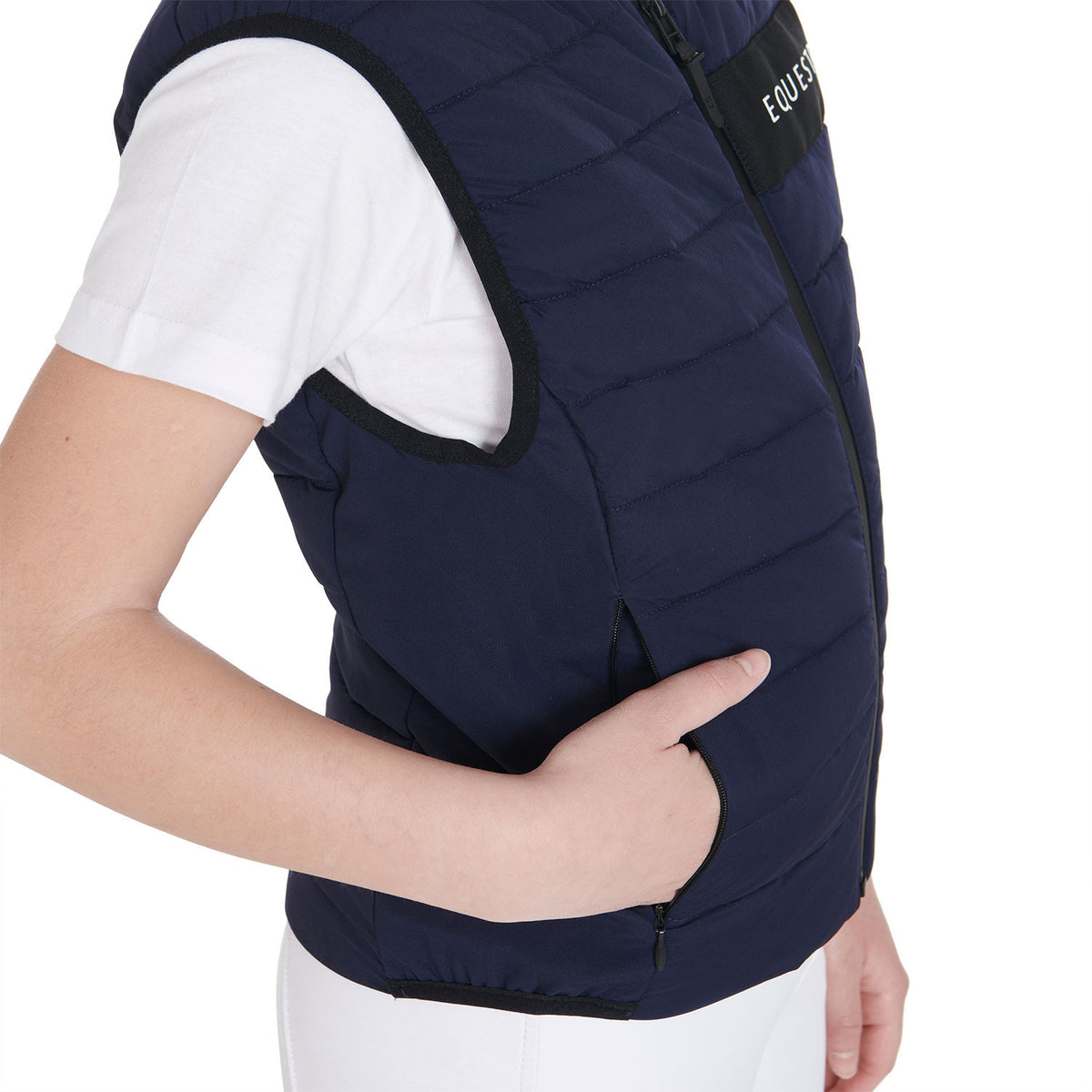 Equestro Kids' vest in technical fabric