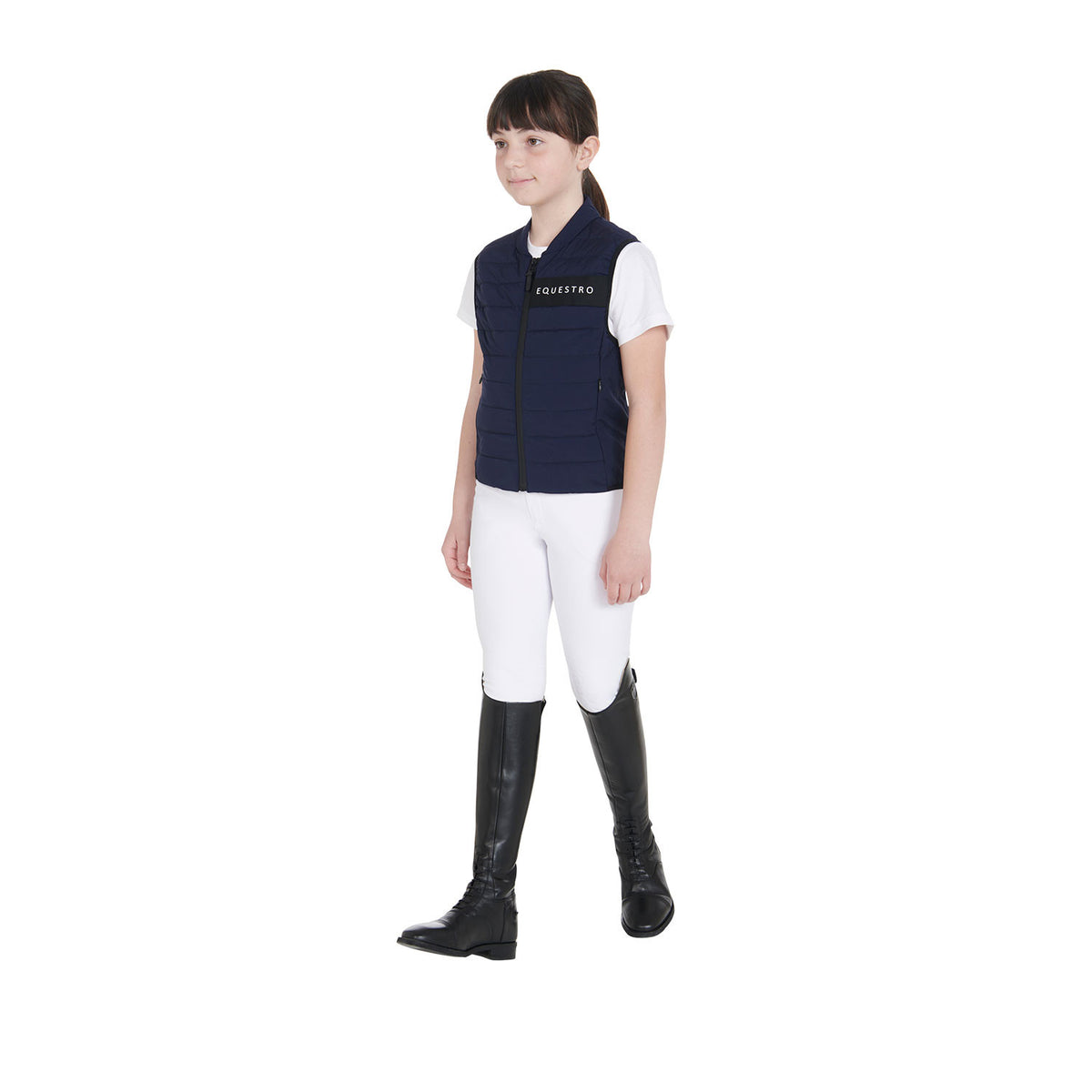 Equestro Kids' vest in technical fabric